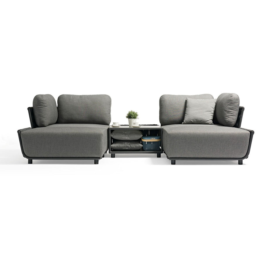 Lawson 4 Seater Outdoor Rope Modular Lounge Setting