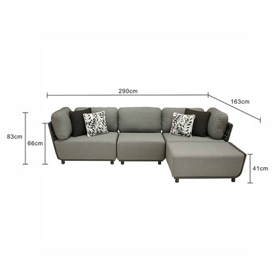 Lawson 4 Seater Outdoor Rope Modular Lounge