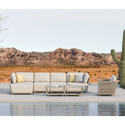 Lawson Outdoor Rope Corner Lounge With Left Arm