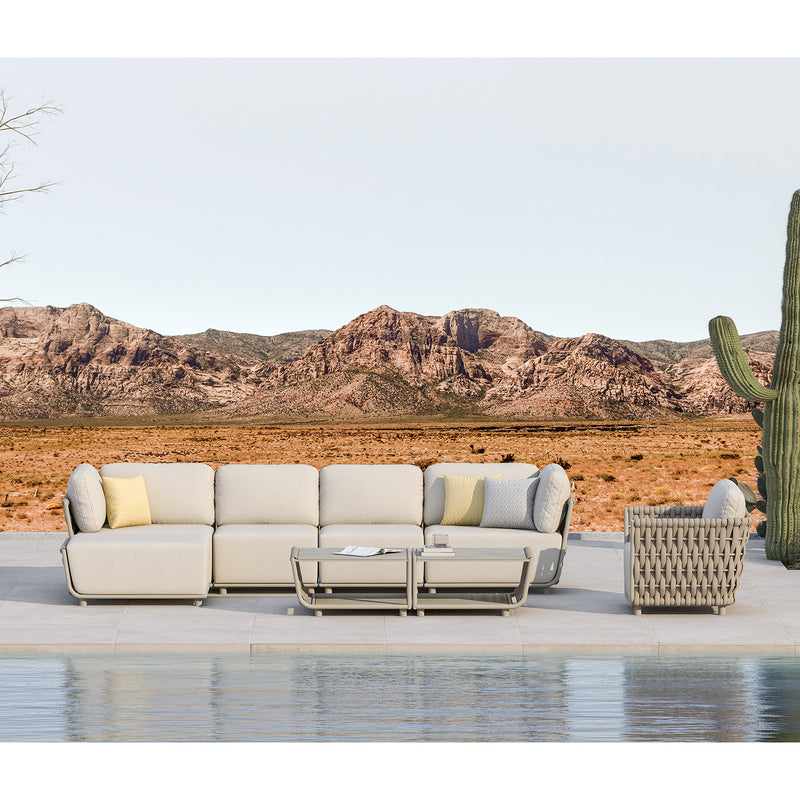 Lawson Outdoor Rope Corner Lounge With Left Arm