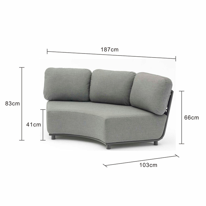 Lawson Outdoor Rope Arc-shape Sofa