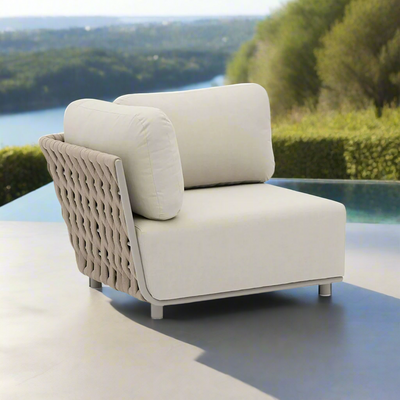 Lawson Outdoor Rope Corner Lounge With Right Arm