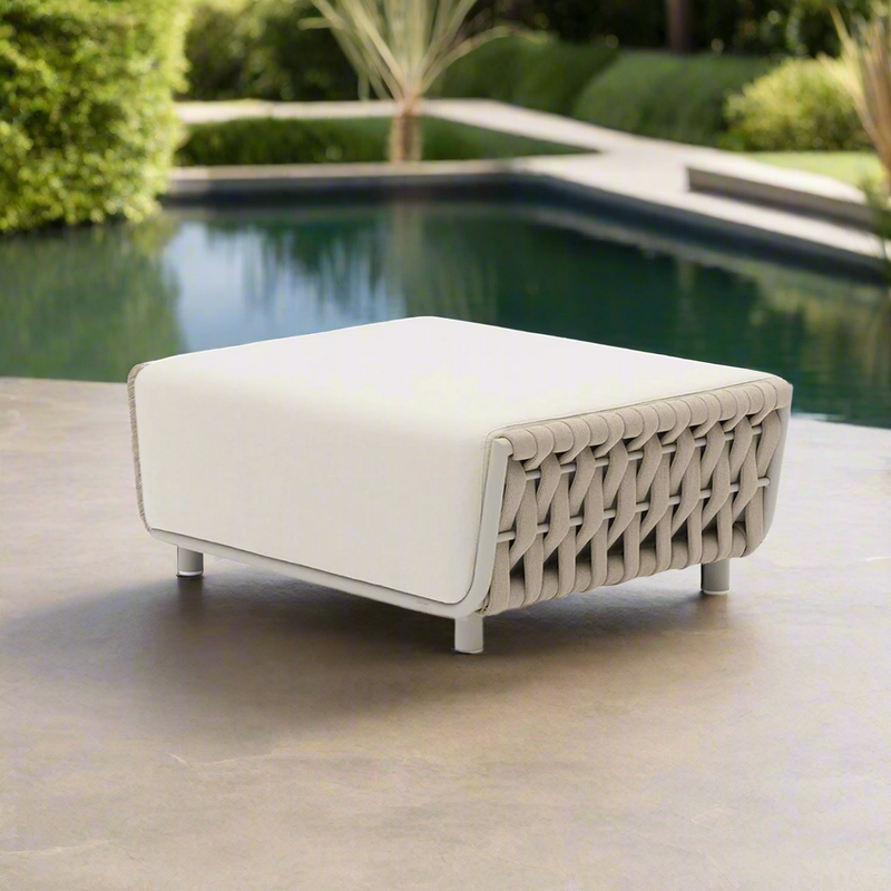 Lawson Outdoor Rope Ottoman