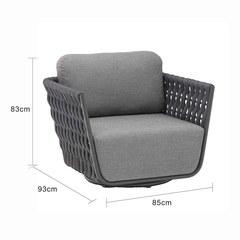 Lawson Outdoor Rope Swivel Chair