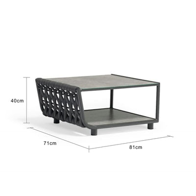 Lawson 4 Seater Outdoor Rope Lounge with Coffee Table