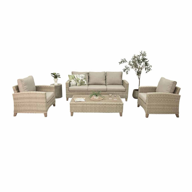 Leeds 5 Seater Outdoor Wicker Lounge