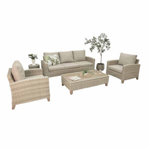 Leeds 5 Seater Outdoor Wicker Lounge
