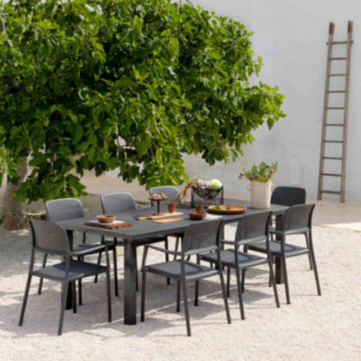 Nardi Levante Table Bora Chair Outdoor Dining Setting 9PC