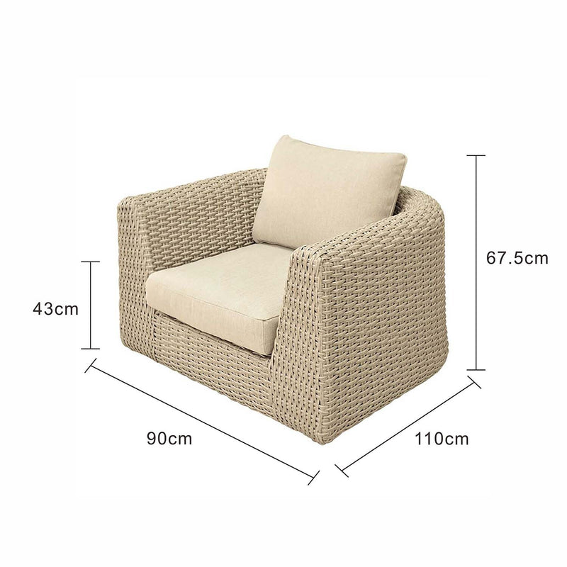 Lichfield Wicker Outdoor Armchair