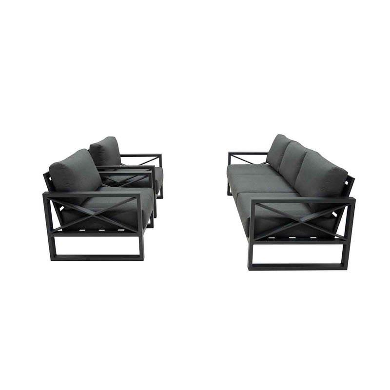 Linear 5 Seater Outdoor Aluminium Lounge