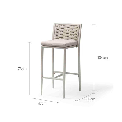 Boston Outdoor Rope Bar Stool