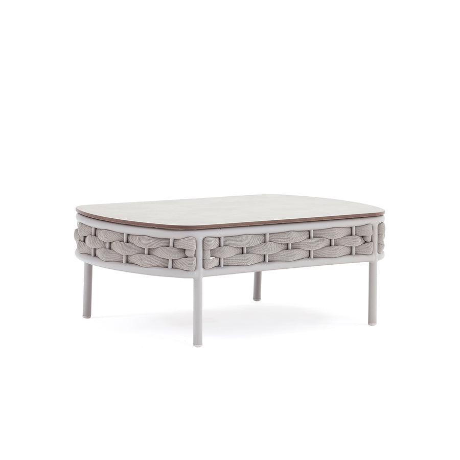 107 cm white & beige rope &