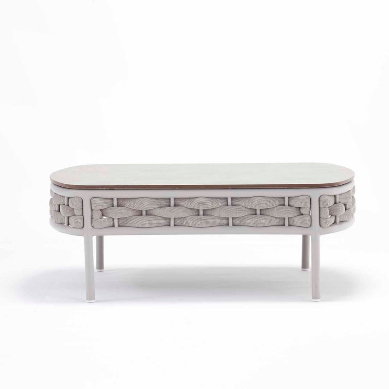 107 cm white & beige rope &