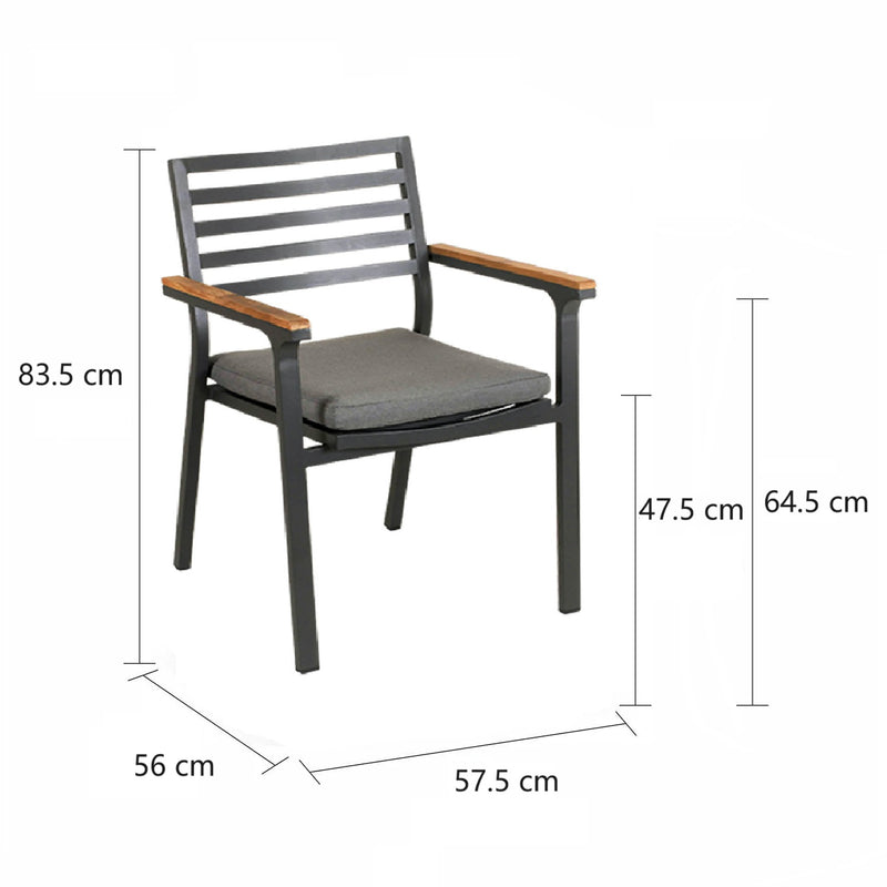 Lotus Outdoor Aluminium Dining Chair