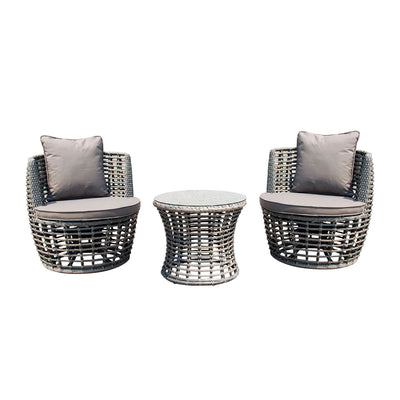 Marcoola Wicker Outdoor Balcony 2 PC Setting