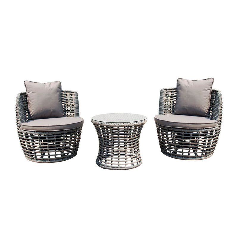 Marcoola Wicker Outdoor Balcony 2 PC Setting