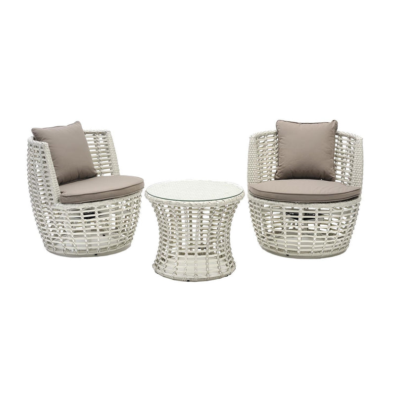 Marcoola Wicker Outdoor Balcony 2 PC Setting