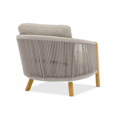 Milano Outdoor Teak and Rope Armchair