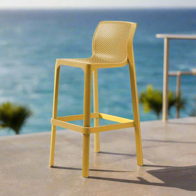 Zen Table Nardi Net Stool Outdoor Bar Setting