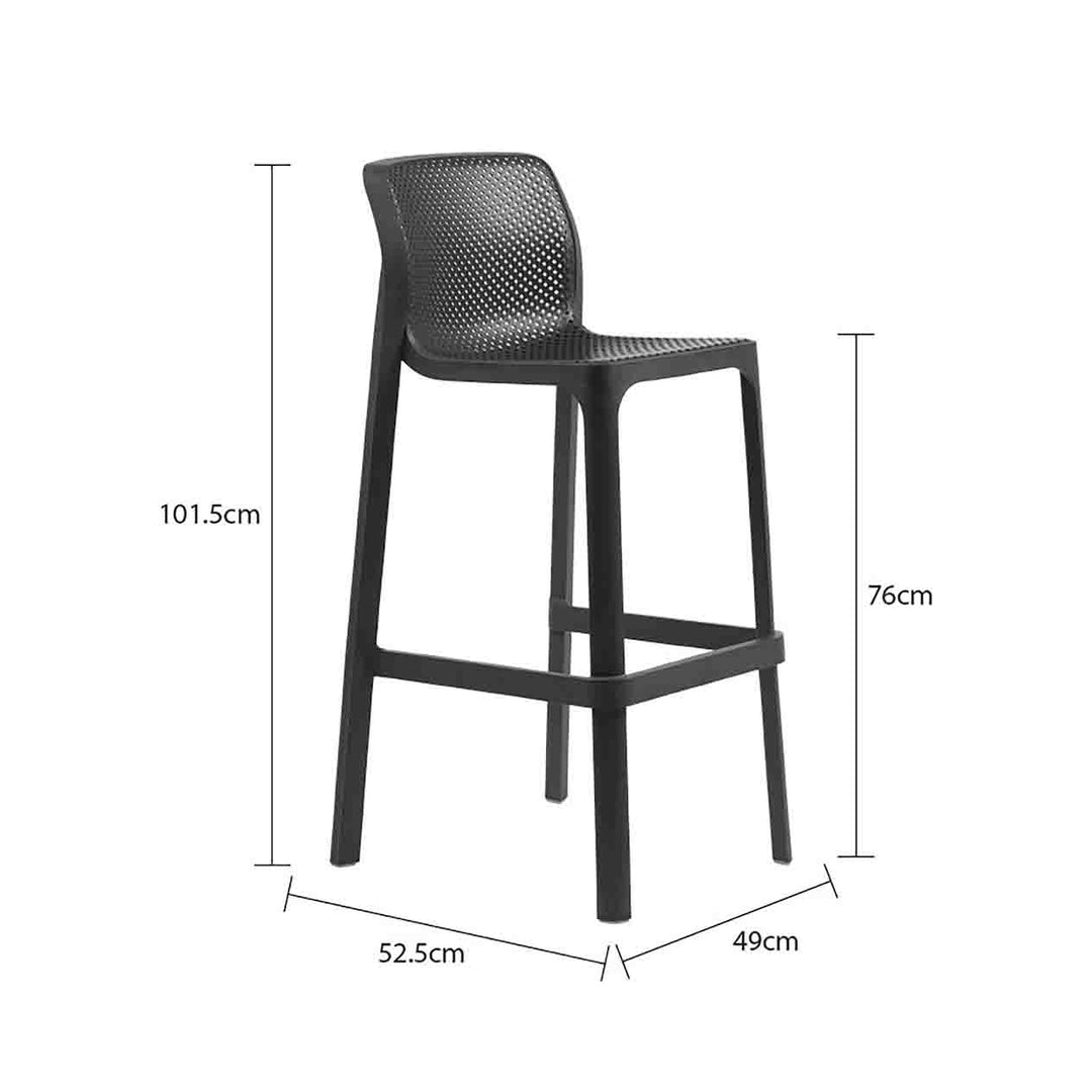 Nardi Net Outdoor Resin Bar Stool – Remarkable Outdoor Living