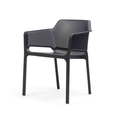Nardi Cube Table Net Chair Outdoor Dining Setting 5PC