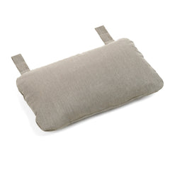 Grey comfy Nardi 'Net' head cushion for lounge, great for enhancing outdoor living, displayed on a plain white background, viewed from a front angle.