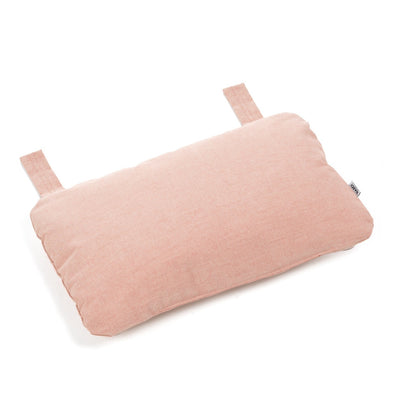 Pink comfy Nardi 'Net' head cushion for lounge, great for enhancing outdoor living, displayed on a plain white background, viewed from a front angle.