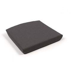 Thick, dark-grey, square-shaped, UV-stabilised 'Nardi Net' outdoor relax seat cushion displayed on a plain white background, viewed from a front angle.