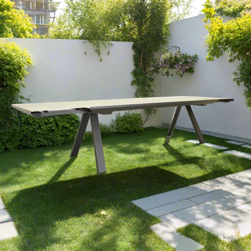 [Clearance] Neverland Outdoor Ceramic Extension Dining Table 240/350 cm at Pymble (PYM)