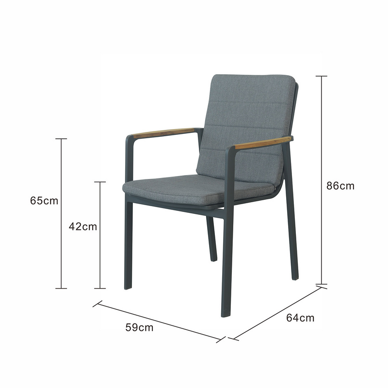 Newark Aluminium Outdoor Dining Chair