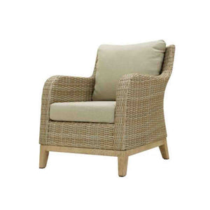 Noosa outdoor loungers, beige wicker outdoor furniture chairs, weather-resistant and stylish