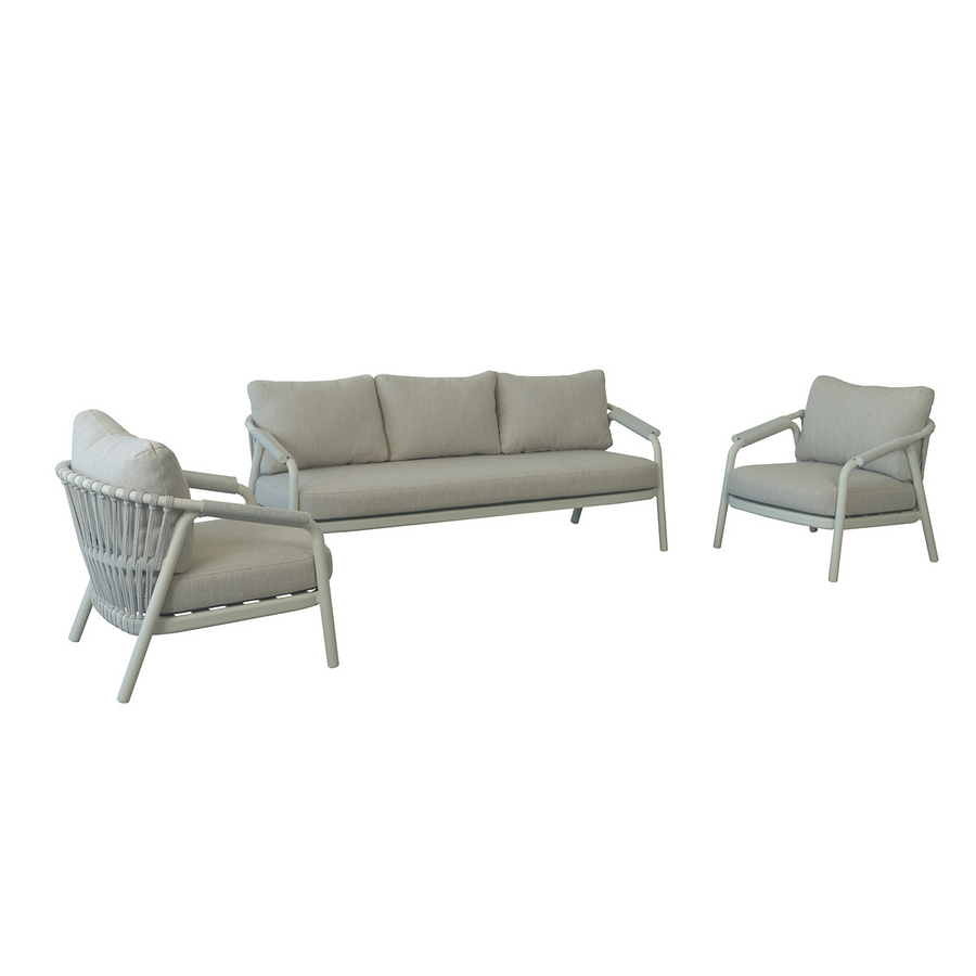 [Clearance] Last One Oakland 5 Seater Outdoor Rope Lounge Setting at Pymble (PYM) NSW Store Only