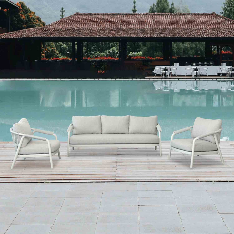 Oakland 5 Seater Rope Outdoor Lounge
