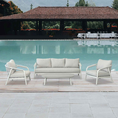 Oakland 5 Seater Rope Outdoor Lounge with Coffee Table 120 cm