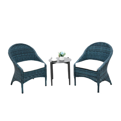 Pamona Wicker Outdoor Balcony 2 PC Setting