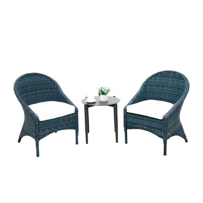 Pamona Wicker Outdoor Balcony 2 PC Setting
