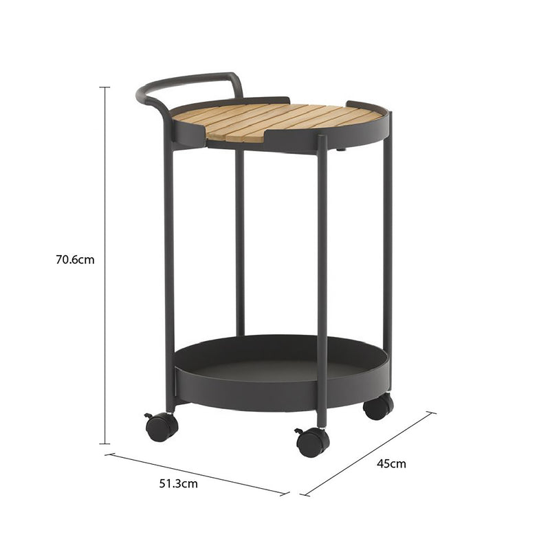 Petal Trolley Outdoor Aluminium
