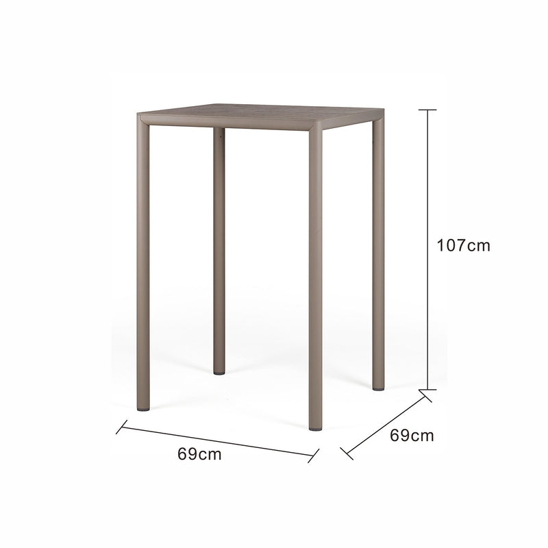 Nardi Piave Aluminium Outdoor Bar Table 69 cm