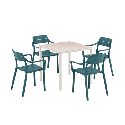 Nardi Piave 79 cm Table Cassia Armchair  Outdoor Dining Setting