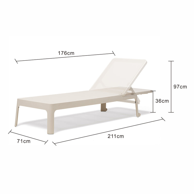 Nardi Plano Resin Outdoor Sun Lounge