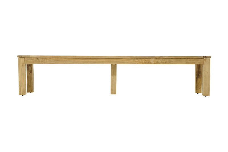 Polly Outdoor Recycled Teak Bench 270 cm