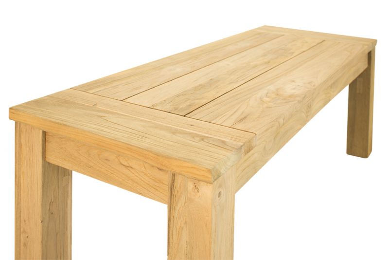 Polly Outdoor Recycled Teak Bench 135 cm