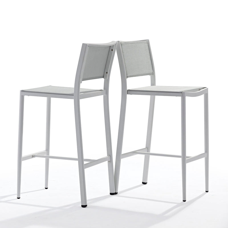 Two white aluminium &