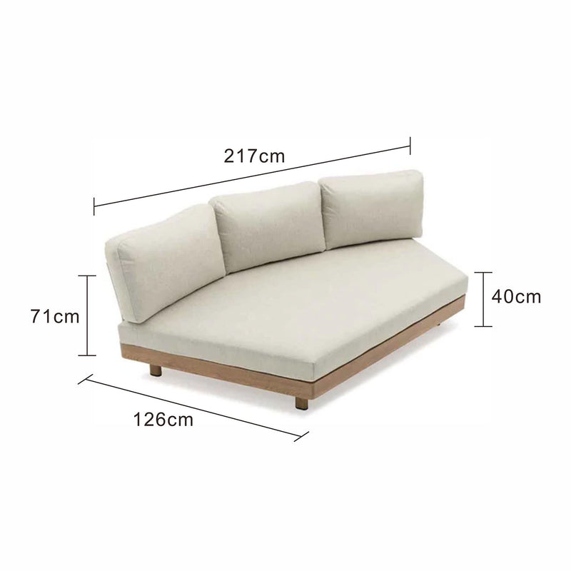 Regina 3 Seater Outdoor Aluminium Lounge