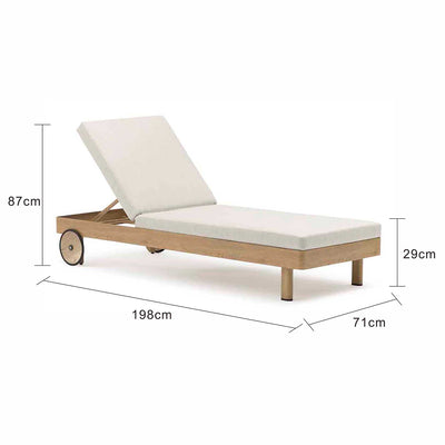 Regina Outdoor Aluminium Sun Lounger