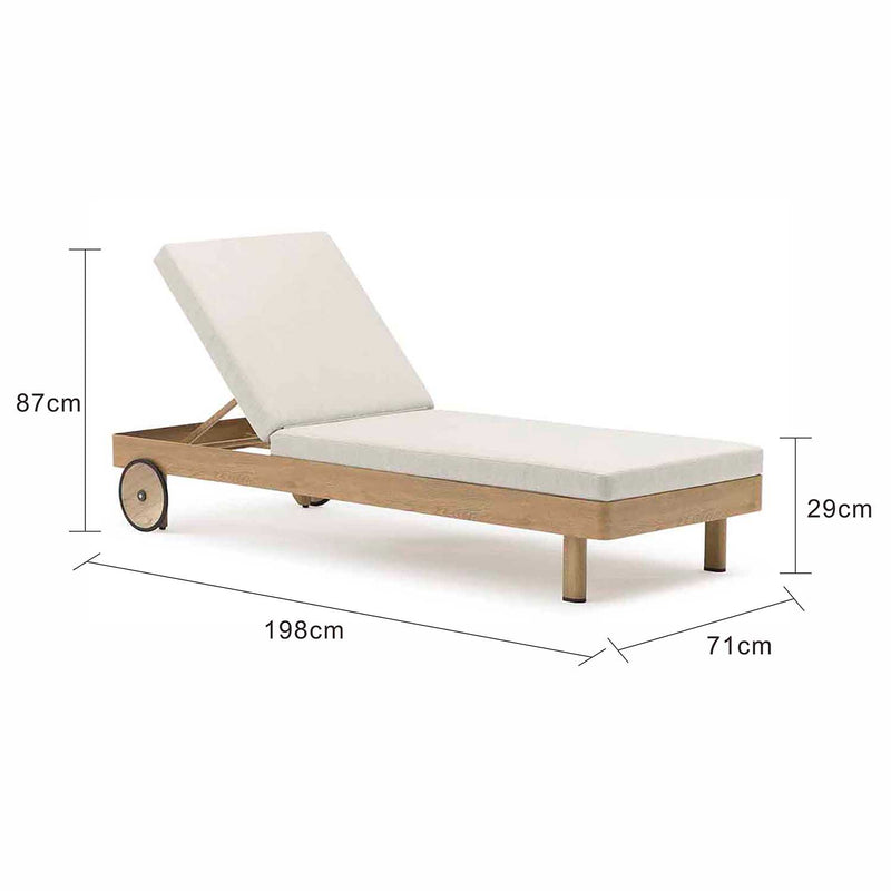 Regina Outdoor Aluminium Sun Lounger