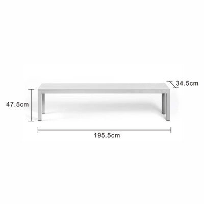 Nardi Rio Outdoor Aliminium Bench 195.5 cm