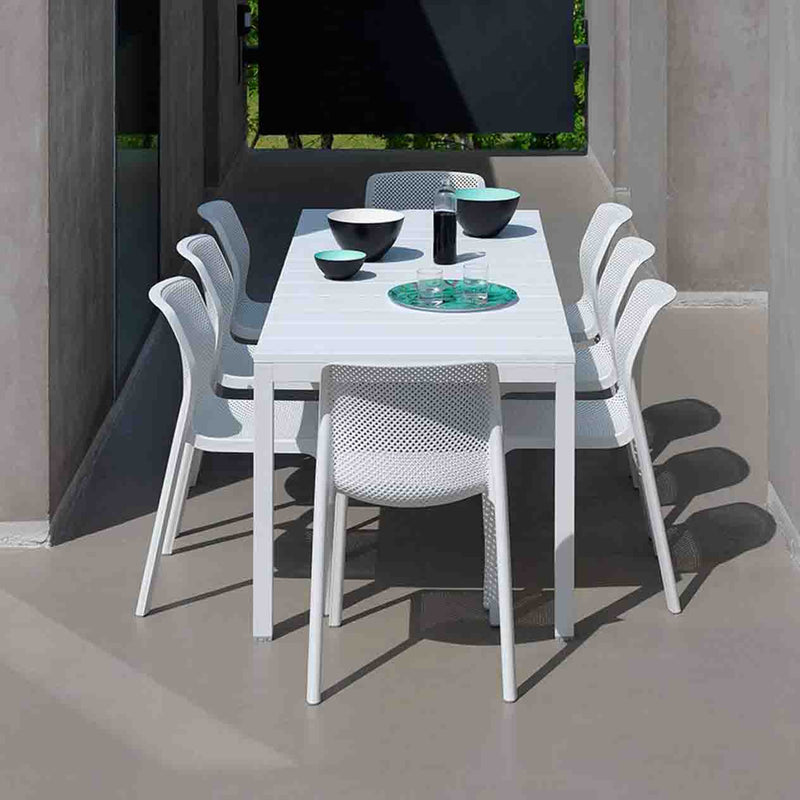 Vibrant Nardi Bit range of Italian-made outdoor chairs, crafted from high-quality fibreglass resin for outdoor furniture.