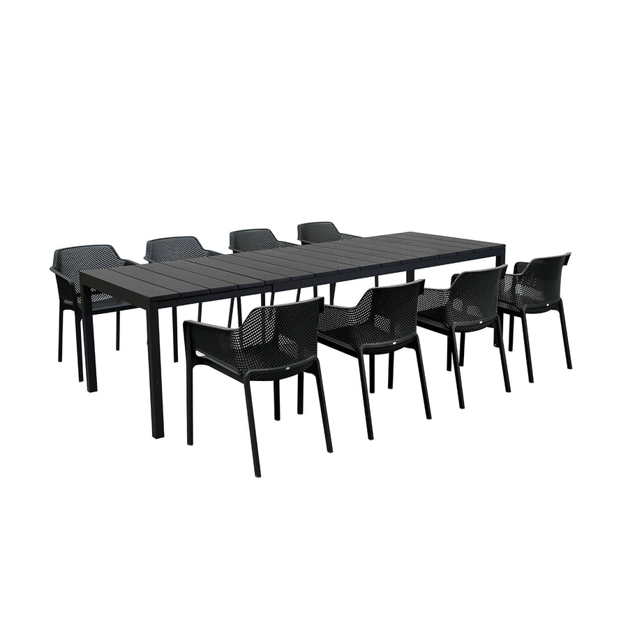 Nardi Rio Table Net Chair Outdoor Dining Setting