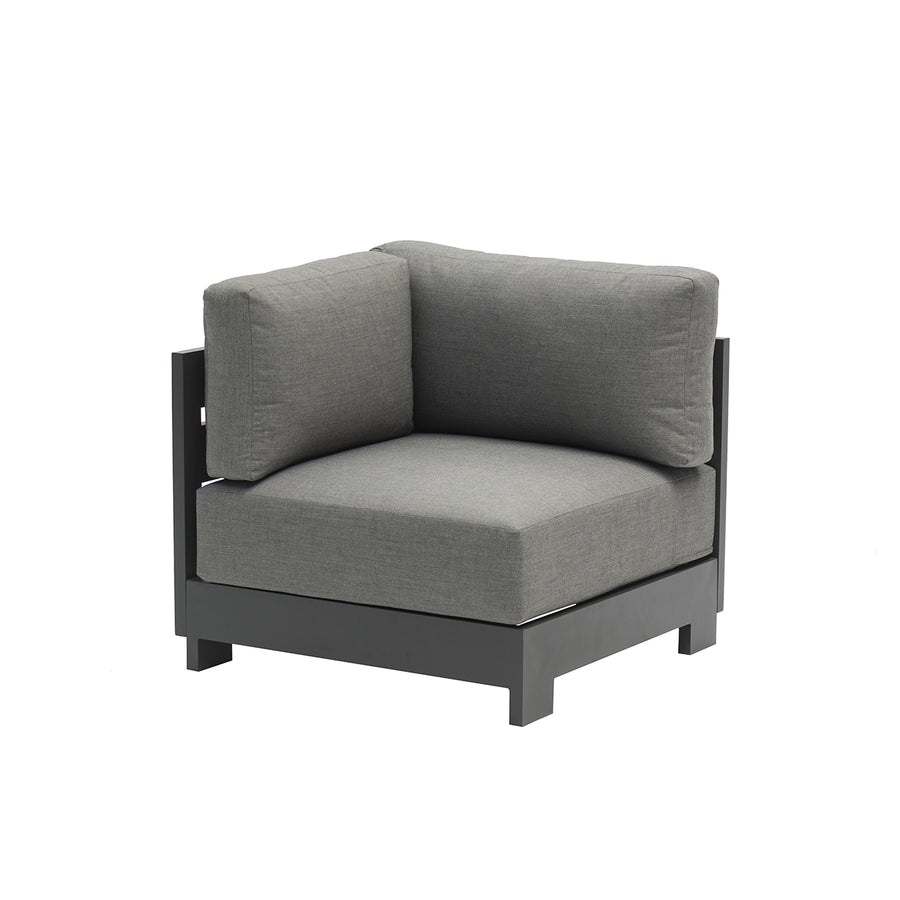 The dark grey aluminium &